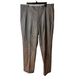 Paul Fredrick Classic Fit Pleated Front Super 120 Dress Pants Size 40